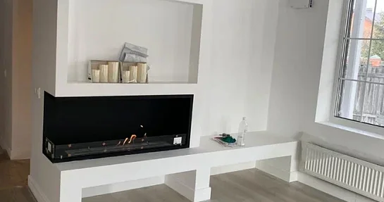 Проект №1400. Установка углового биокамина Firezo L'angolo Destro 1800 для Михаила в Тульской области