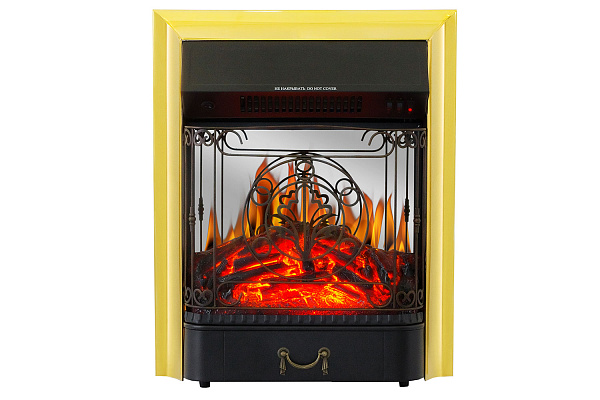 Royal Flame Sorrento с очагом Majestic FX M Brass белый дуб_2